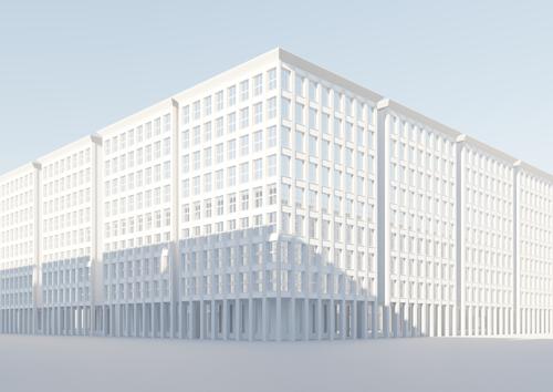 City Building Template with Colonnade preview image